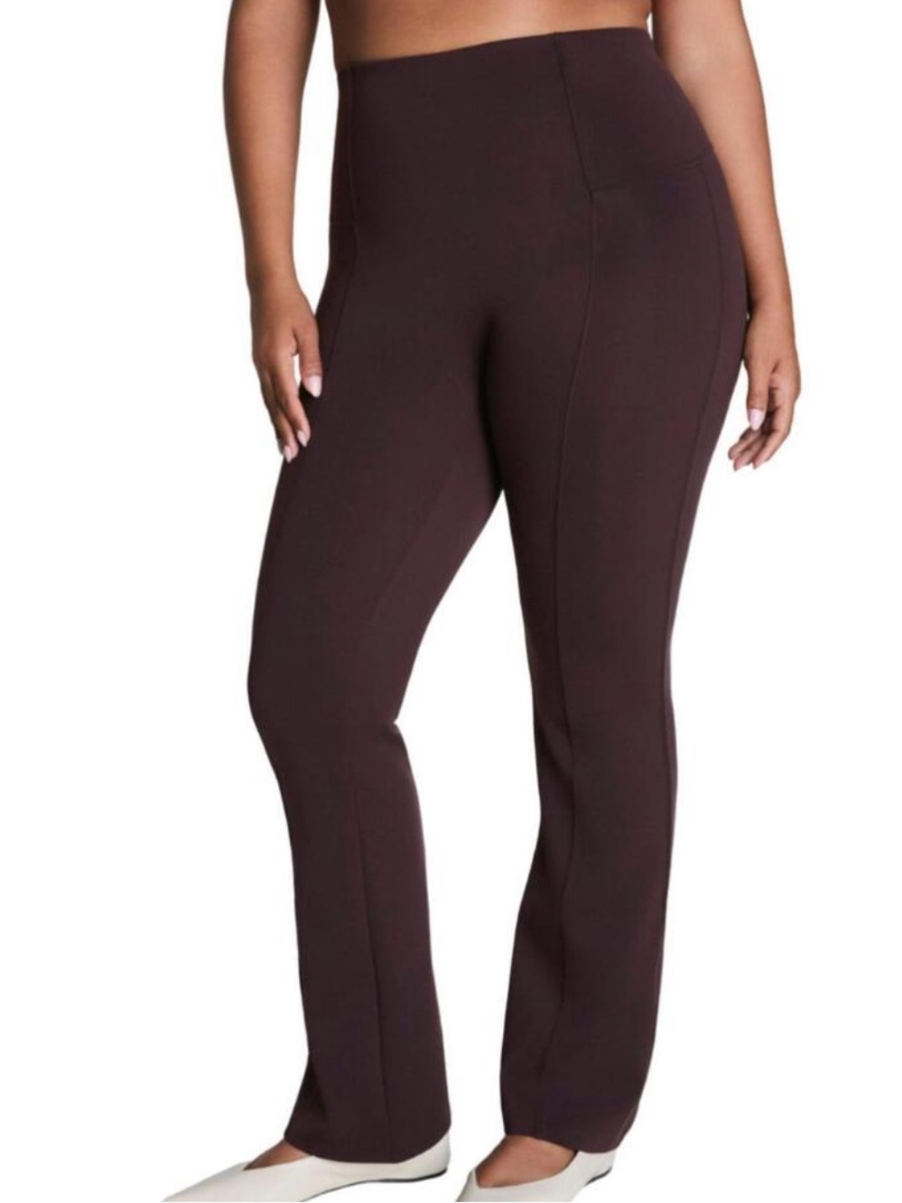 SPANX NWT Ponte Micro Flare Size 1X in Truffle Brown